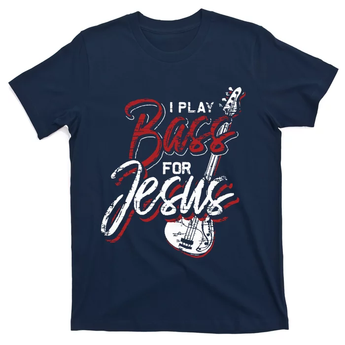 Jesus Bassist Christian Bass Player Bass Guitar T-Shirt