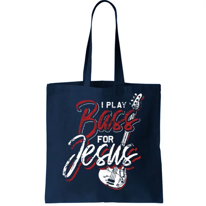 Jesus Bassist Christian Bass Player Bass Guitar Tote Bag