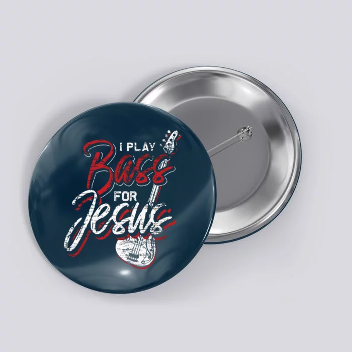 Jesus Bassist Christian Bass Player Bass Guitar Button