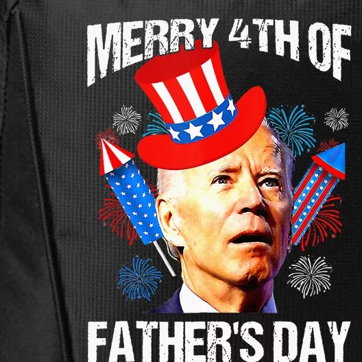 Joe Biden Confused Merry 4th Of Fathers Day Fourth Of July City Backpack