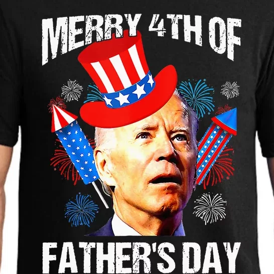 Joe Biden Confused Merry 4th Of Fathers Day Fourth Of July Pajama Set