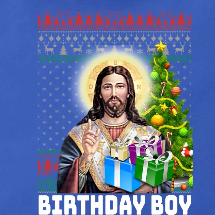 Jesus Birthday Christmas Xmas Holiday Funny Ugly Sweater Cute Gift Zip Tote Bag