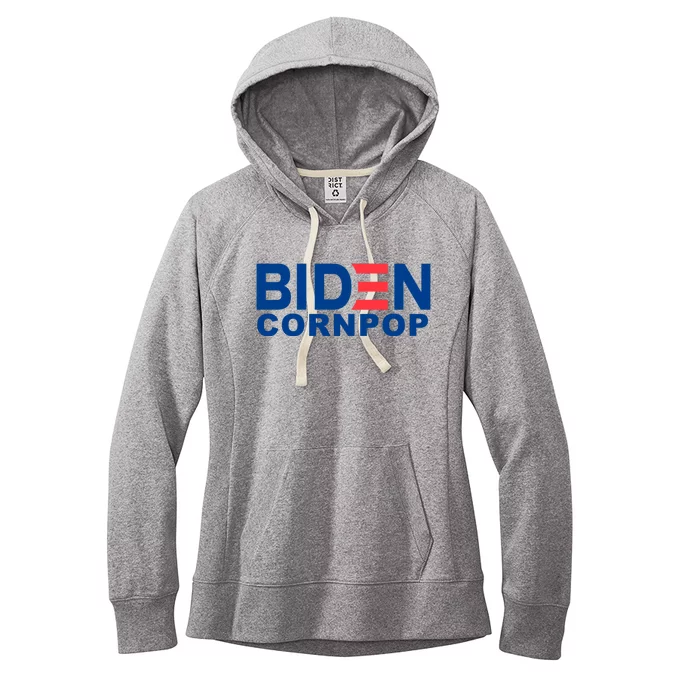 Joe Biden Corn Pop Funny Women's Fleece Hoodie