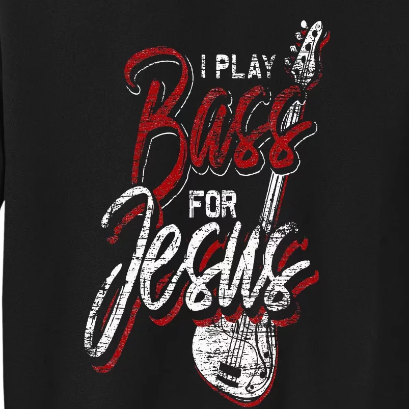 Jesus Bassist Christian Bass Player Bass Guitar Sweatshirt