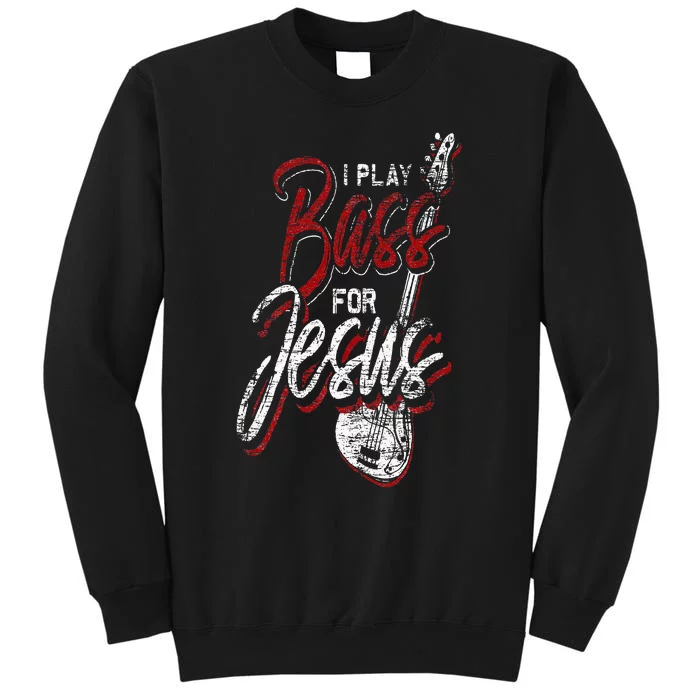 Jesus Bassist Christian Bass Player Bass Guitar Sweatshirt