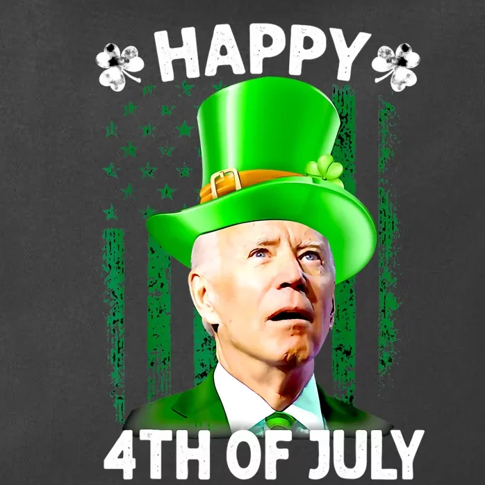 Joe Biden Confused Happy 4th Of July Funny St Patricks Day Zip Tote Bag