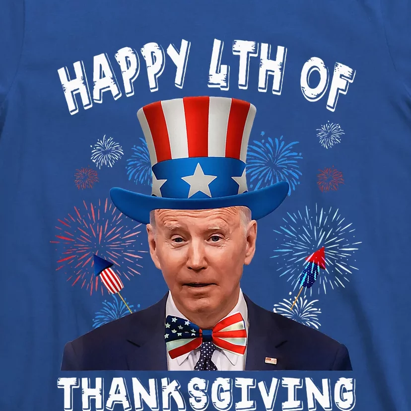 Joe Biden Confused Happy 4th Of Thanksgiving 4th Of July T-Shirt