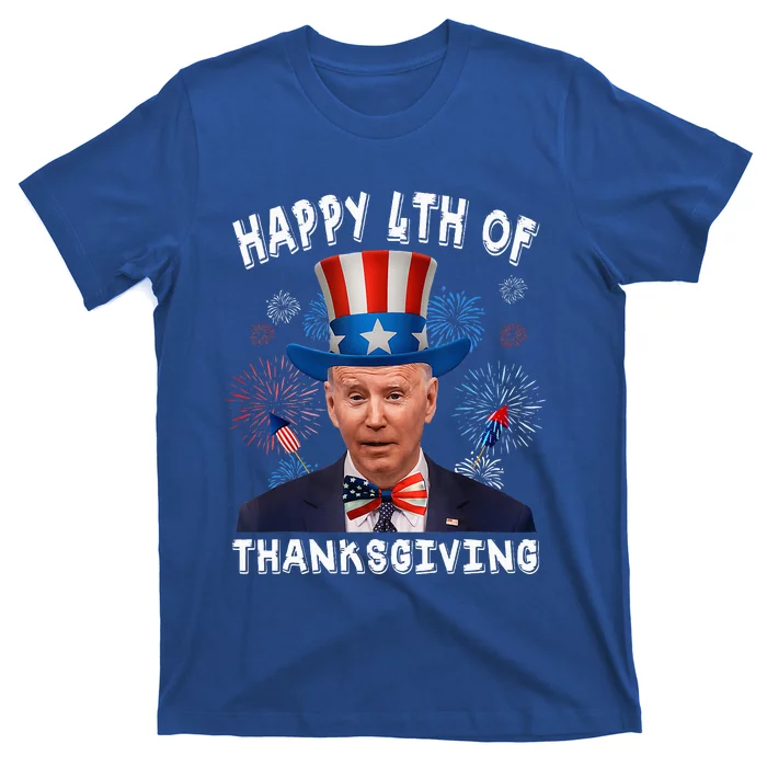 Joe Biden Confused Happy 4th Of Thanksgiving 4th Of July T-Shirt