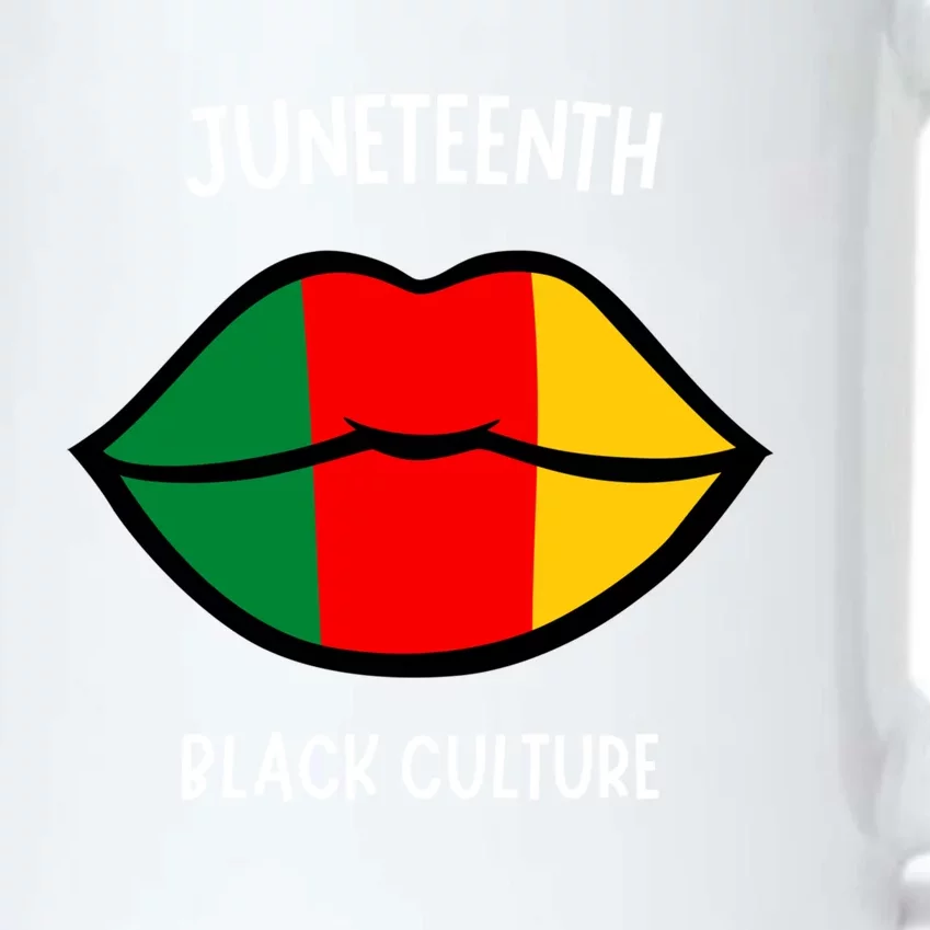 Juneteenth Black Culture Independence Day Afro Lips Great Gift Black Color Changing Mug