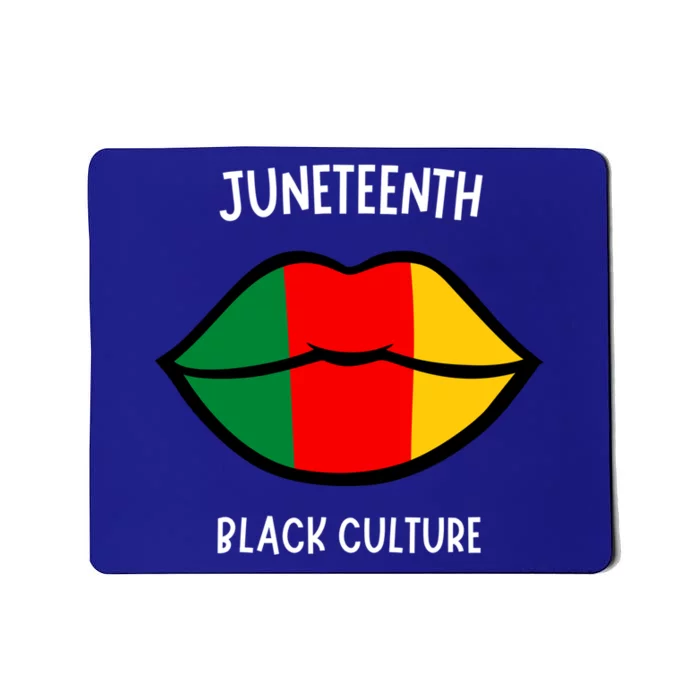 Juneteenth Black Culture Independence Day Afro Lips Great Gift Mousepad