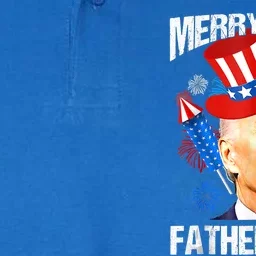 Joe Biden Confused Merry 4th Of Fathers Day Fourth Of July Cute Gift Softstyle Adult Sport Polo