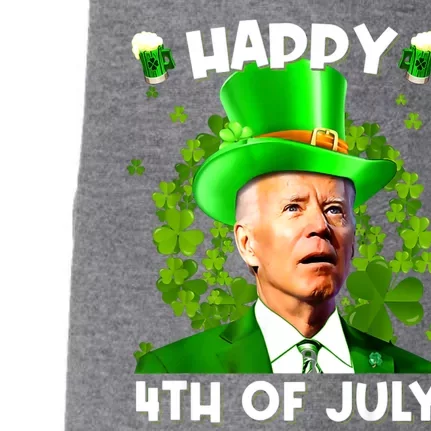 Joe Biden Confused Happy 4th Of July Funny St Patricks Day Doggie 3-End Fleece Hoodie