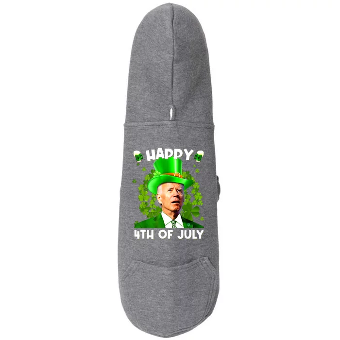 Joe Biden Confused Happy 4th Of July Funny St Patricks Day Doggie 3-End Fleece Hoodie