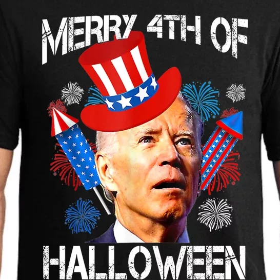 Joe Biden Confused Merry 4th Of Halloween Fourth Of July Cute Gift Pajama Set