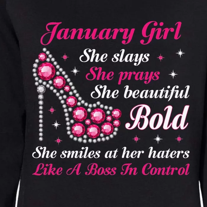 January Birthday Cute Queen Are Born In January Womens California Wash Sweatshirt