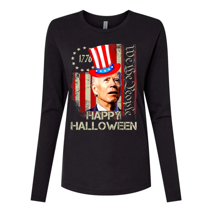 Joe Biden Confused Patriotic Merry Christmas For 4th Of July Womens Cotton Relaxed Long Sleeve T-Shirt