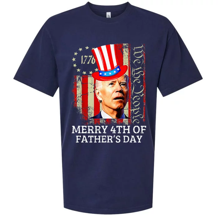 Joe Biden Confused Merry 4th Of Fathers Day For 4th Of July Sueded Cloud Jersey T-Shirt