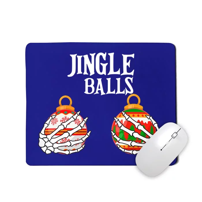 Jingle Balls Christmas Boob Skeleton Hand Gift Mousepad