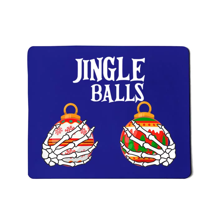 Jingle Balls Christmas Boob Skeleton Hand Gift Mousepad