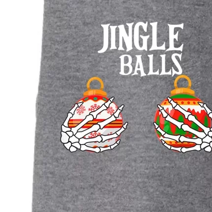 Jingle Balls Christmas Boob Skeleton Hand Gift Doggie 3-End Fleece Hoodie