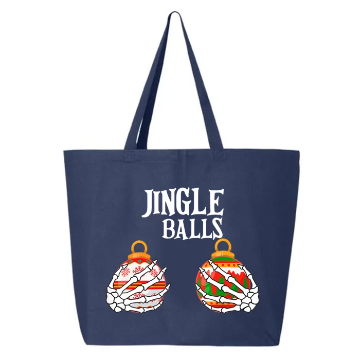 Jingle Balls Christmas Boob Skeleton Hand Gift 25L Jumbo Tote