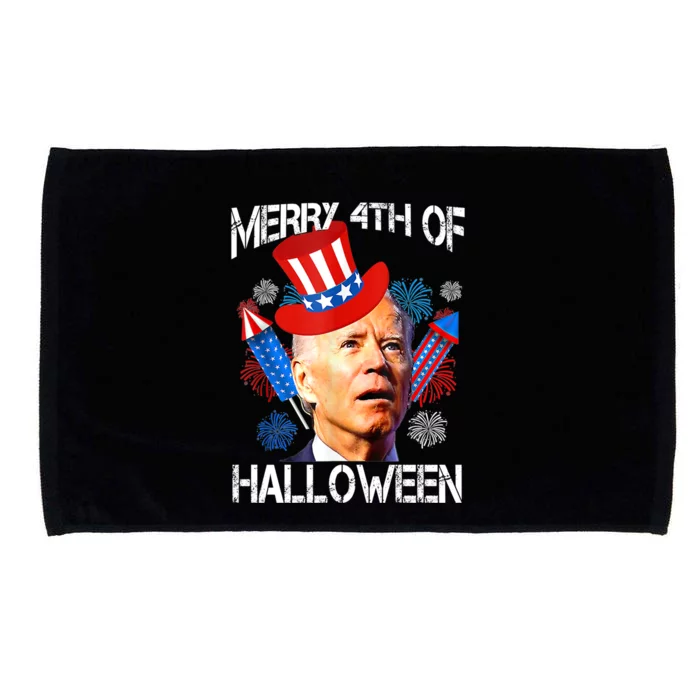 Joe Biden Confused Merry 4th Of Halloween Fourth Of July Meaningful Gift Microfiber Hand Towel