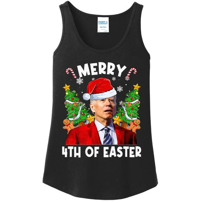 Joe Biden Christmas Merry Uh Uh Happy You Know The Thing Ladies Essential Tank