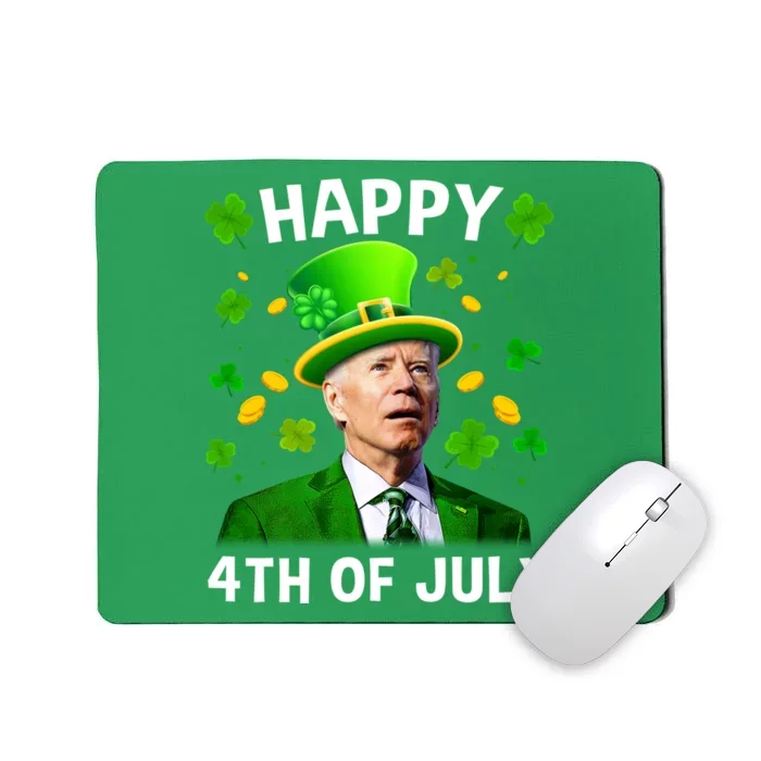 Funny Joe Biden St Patricks Day Happy 4th Of July Mousepad