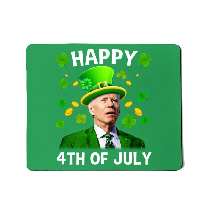 Funny Joe Biden St Patricks Day Happy 4th Of July Mousepad