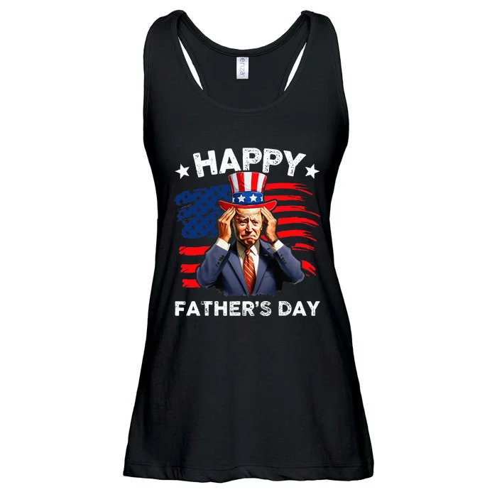 Joe Biden Confused Happy FatherS Day 4th Of July Ladies Essential Flowy Tank