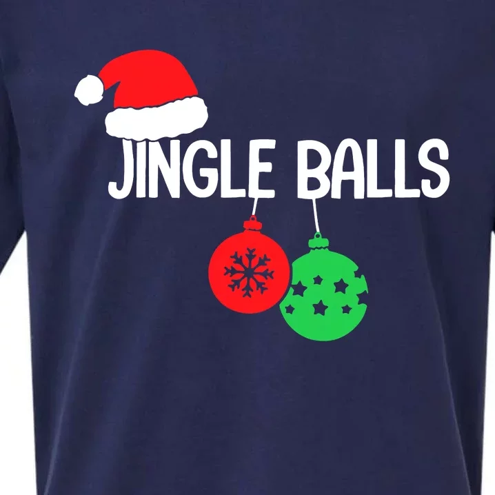 Jingle Balls Christmas  Matching Couple Chestnuts Sueded Cloud Jersey T-Shirt