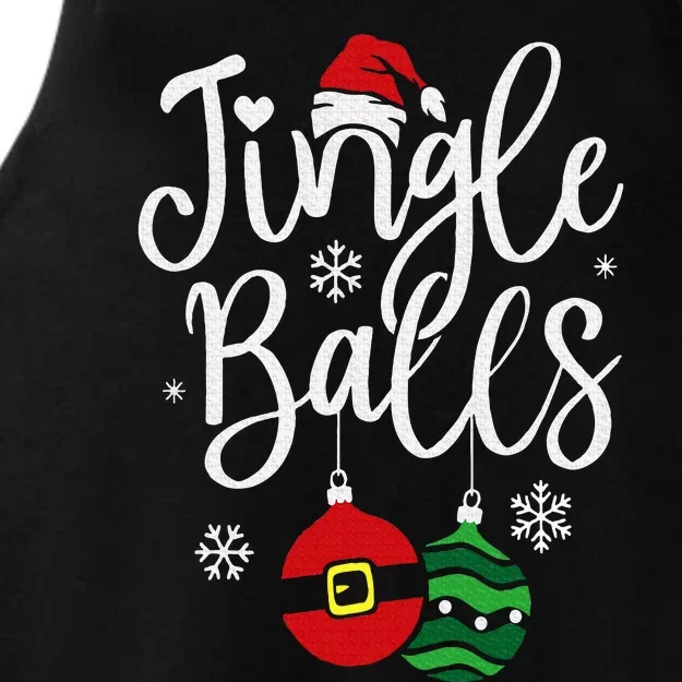 Jingle Balls Christmas Chest Nuts Matching Couple Chestnuts Ladies Tri-Blend Wicking Tank