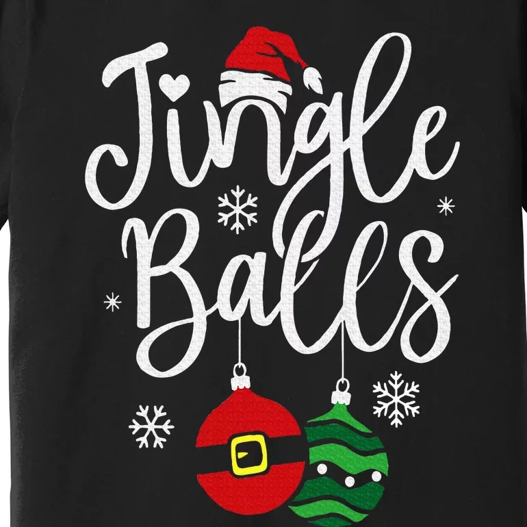 Jingle Balls Christmas Chest Nuts Matching Couple Chestnuts Premium T-Shirt