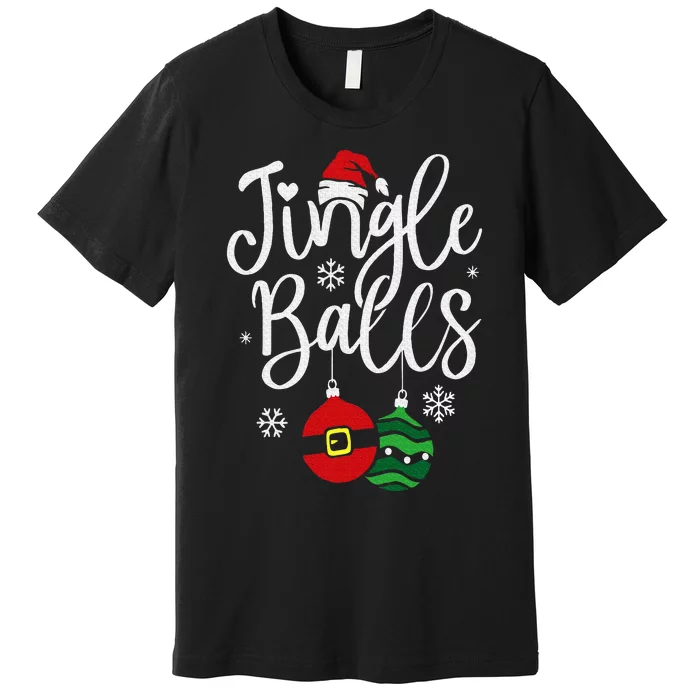 Jingle Balls Christmas Chest Nuts Matching Couple Chestnuts Premium T-Shirt