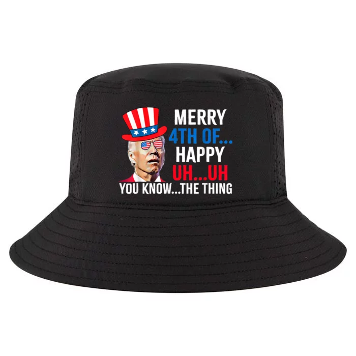 Joe Biden Confused Merry 4th Of July Funny Independence Day Cool Comfort Performance Bucket Hat