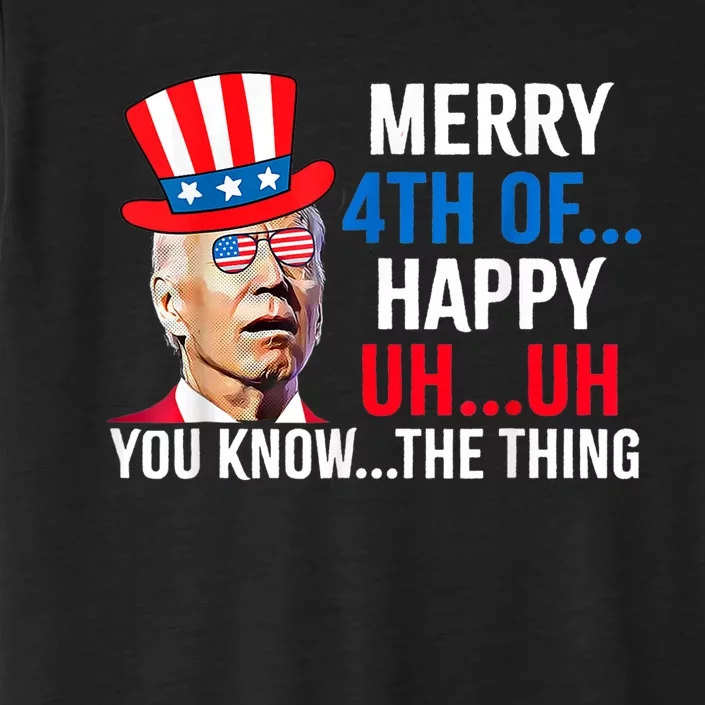 Joe Biden Confused Merry 4th Of July Funny Independence Day ChromaSoft Performance T-Shirt