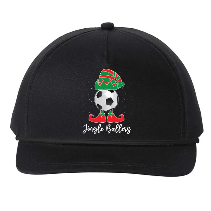 Jingle Ballers Christmas Soccer Ball Xmas Elf Squad Holiday Gift Snapback Five-Panel Rope Hat