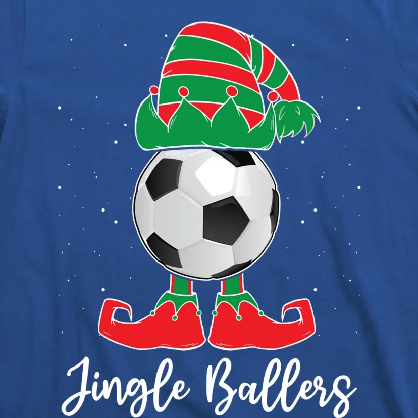 Jingle Ballers Christmas Soccer Ball Xmas Elf Squad Holiday Gift T-Shirt