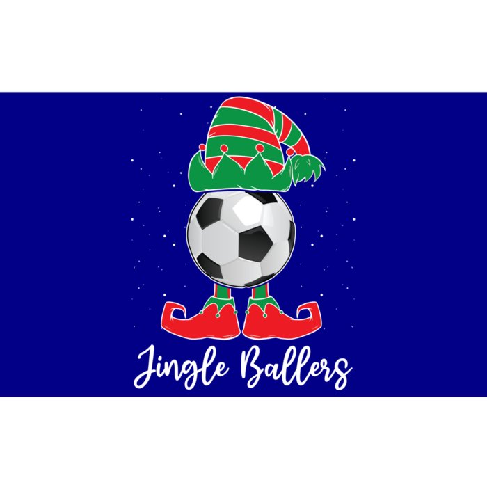 Jingle Ballers Christmas Soccer Ball Xmas Elf Squad Holiday Gift Bumper Sticker