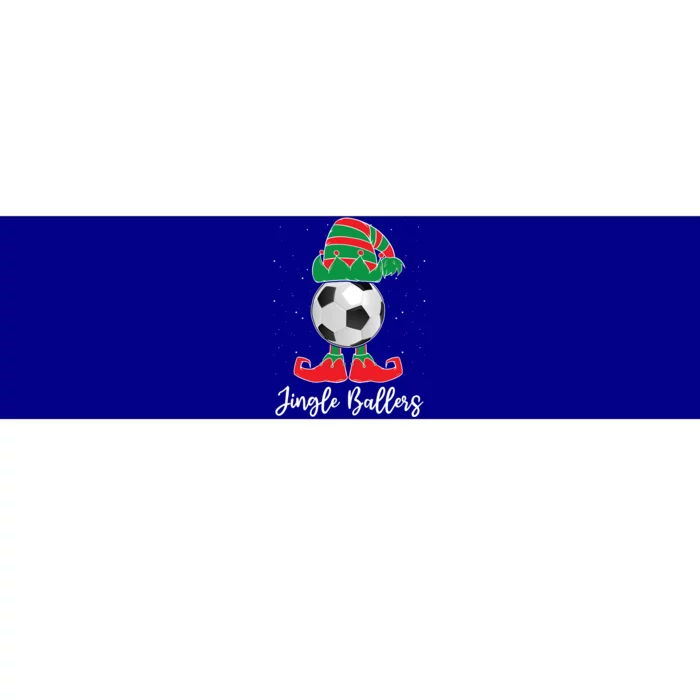 Jingle Ballers Christmas Soccer Ball Xmas Elf Squad Holiday Gift Bumper Sticker