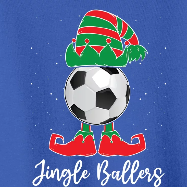 Jingle Ballers Christmas Soccer Ball Xmas Elf Squad Holiday Gift Toddler T-Shirt