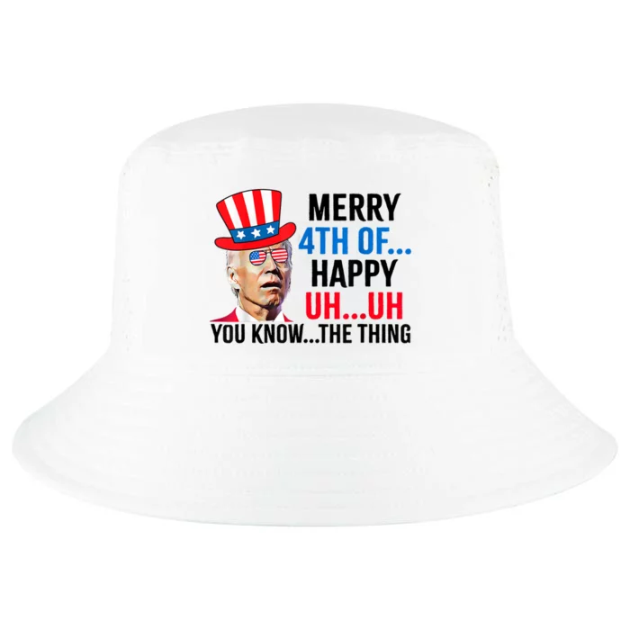 Joe Biden Confused Merry 4th Of July Funny Independence Day Cool Comfort Performance Bucket Hat