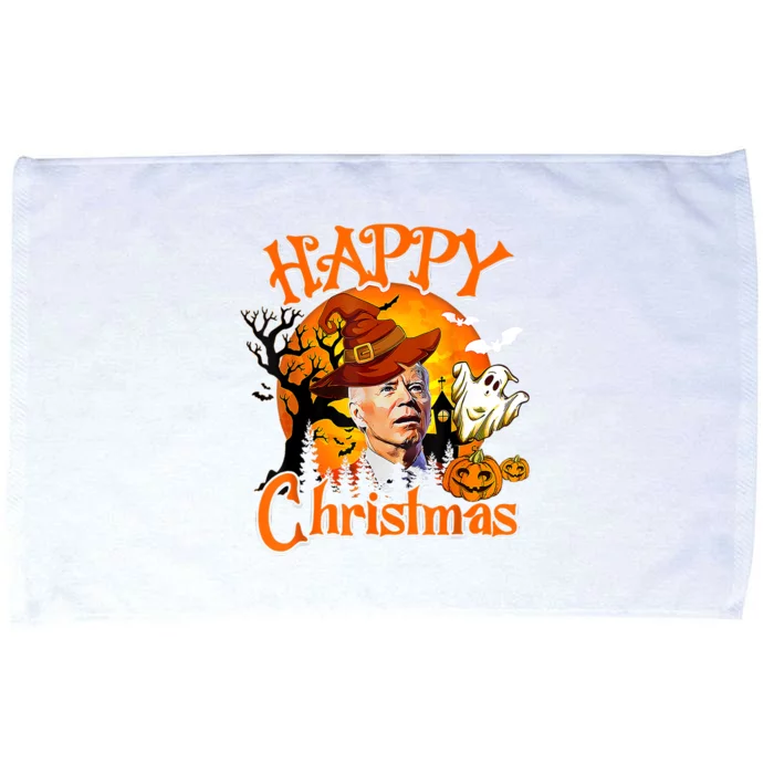 Joe Biden Confused Happy Christmas Funny Halloween Microfiber Hand Towel