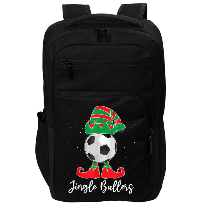 Jingle Ballers Christmas Soccer Ball Xmas Elf Squad Holiday Impact Tech Backpack