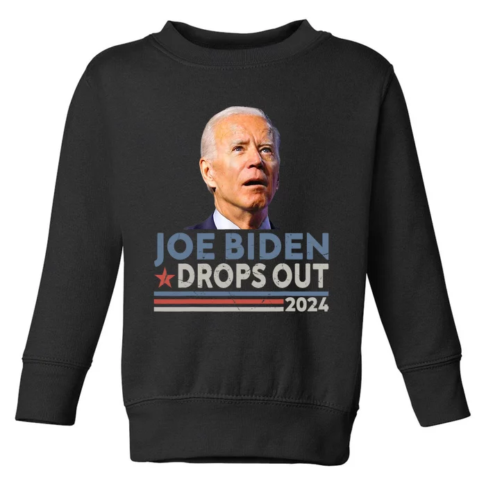 Joe Biden Drops Out 2024 Pro Trump Toddler Sweatshirt