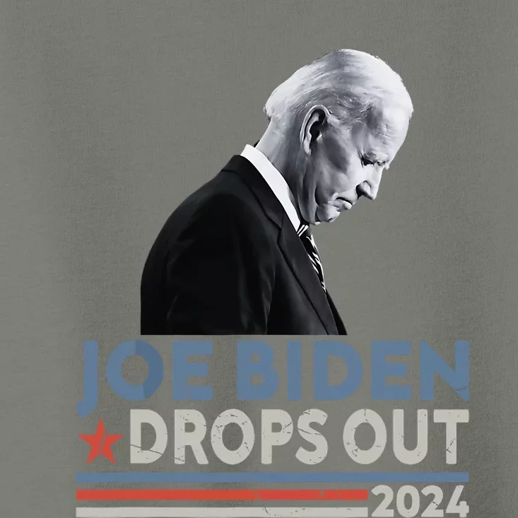 Joe Biden Drops Out 2024 We Support Trump Toddler T-Shirt