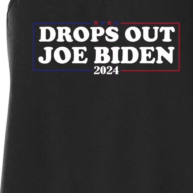 Joe Biden Drops Out 2024 Pro Trump 2024 Women's Racerback Tank