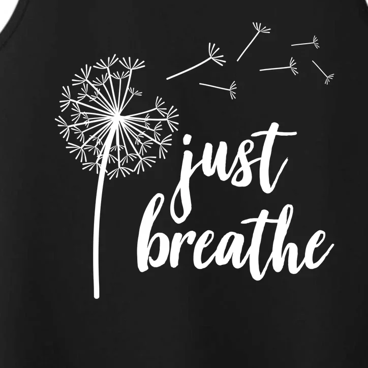 Just Breathe Dandelion Mental Health Performance Tank