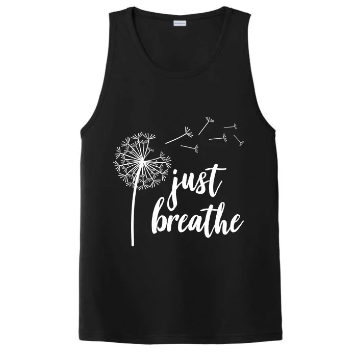 Just Breathe Dandelion Mental Health Performance Tank