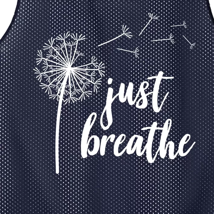 Just Breathe Dandelion Mental Health Mesh Reversible Basketball Jersey Tank